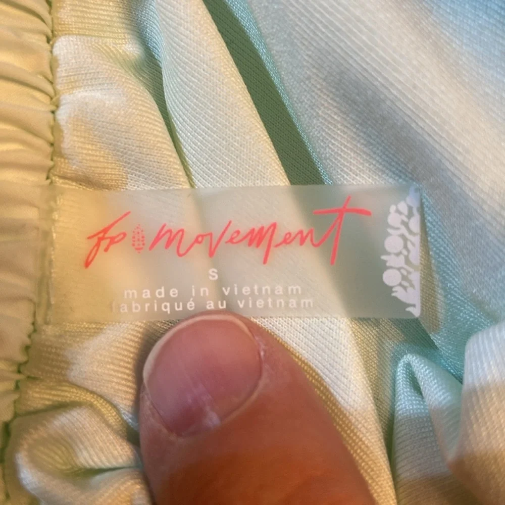 FP Movement Women's Center Court Tennis Athletic Short‎ SMALL in Aqua Glass *EUC